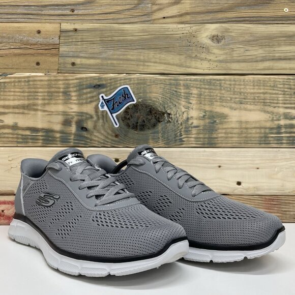 Skechers Verse Swift Fit Hands Free Comfort Casual Sneaker Men's Size 11 Grey - Picture 1 of 12